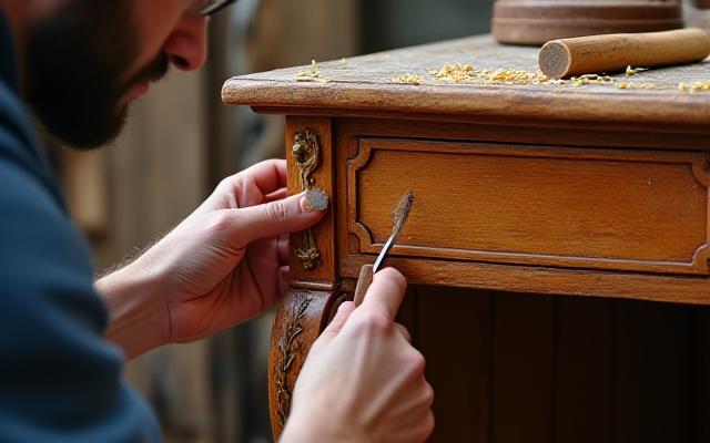 Restauration mobilier ancien techniques françaises