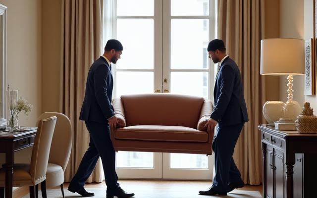 Livraison et installation premium mobilier luxe